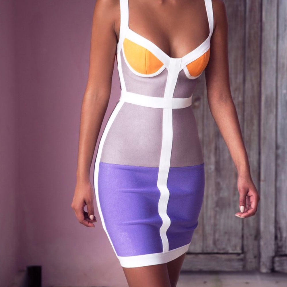 House Of CB Color Block Dress